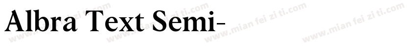 Albra Text Semi字体转换